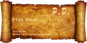 Plel Dina névjegykártya